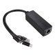 UCTRONICS Gigabit PoE Splitter 5V 3A, 2-in-1 PoE to USB C/Micro USB Adapter, IEEE 802.3af/at Compliant 10/100/1000Mbps for Raspberry Pi 3/4, Security IP Cameras and More (U6271)