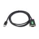 Waveshare Industrial USB To RS232 Serial Adapter Cable, USB Type A To DB9 Male / Female Port, Original FT232RL Chip, Cable Length 1.5m ( SKU : 26010 )