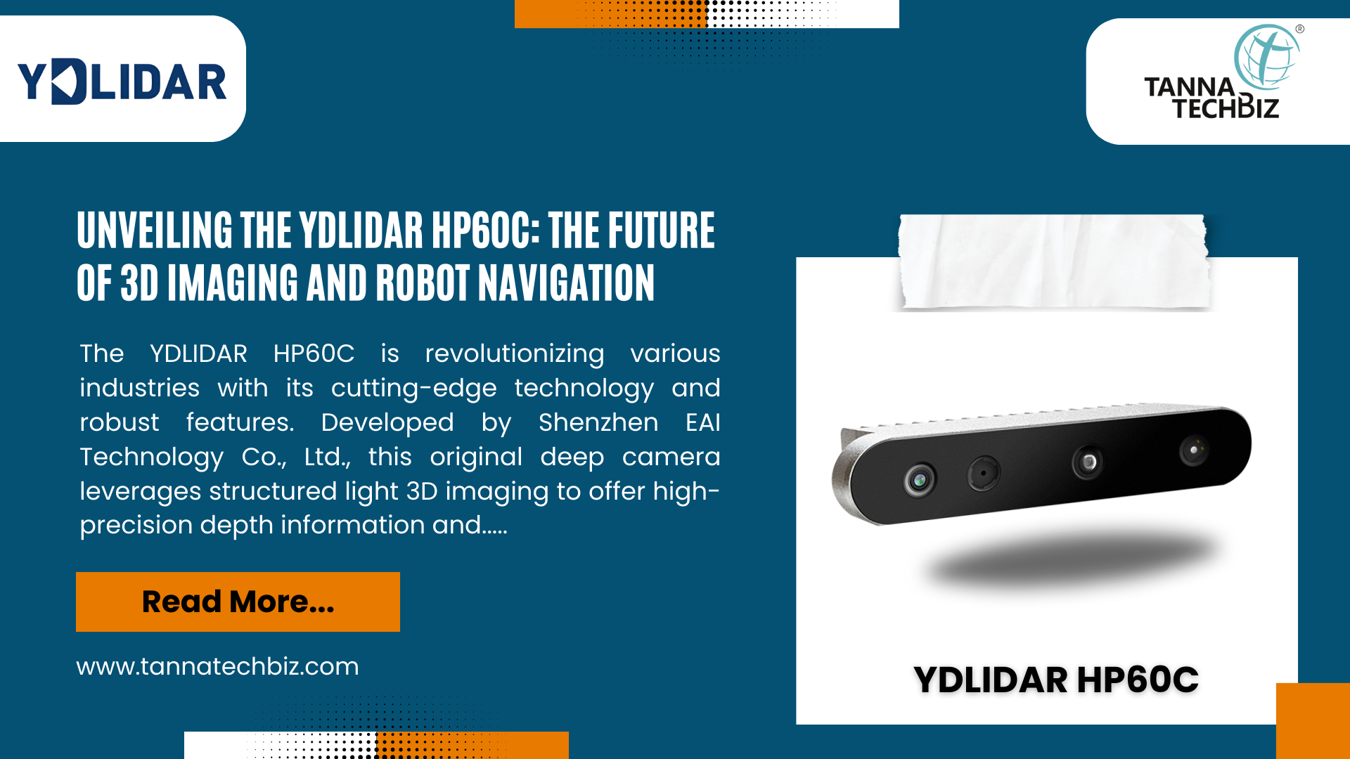 Unveiling the YDLIDAR HP60C: The Future of 3D Imaging and Robot Navigation