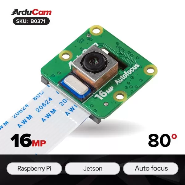 Arducam IMX519 PDAF&CDAF Autofocus Camera Module for Raspberry Pi, NVIDIA®  Jetson Nano/Xavier NX/AGX Orin/Orin Nano/Orin NX B0371